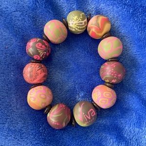 Viva Beads Bracelet pink clay